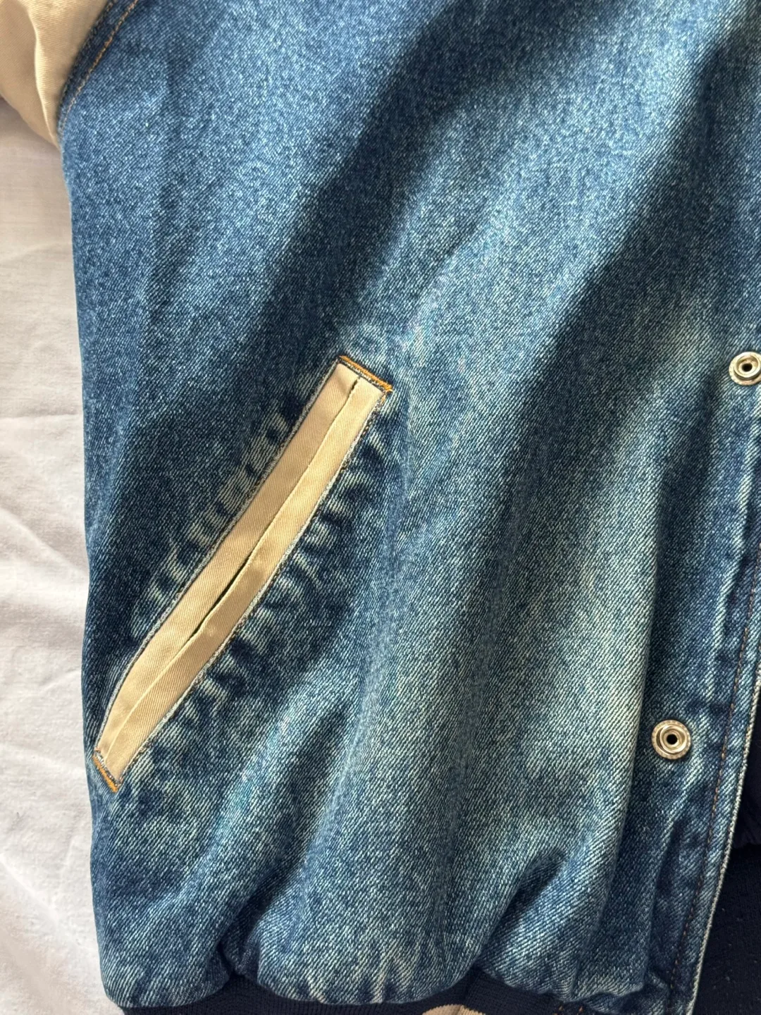 Vintage Denim Baseball Jacket image indicator(3)