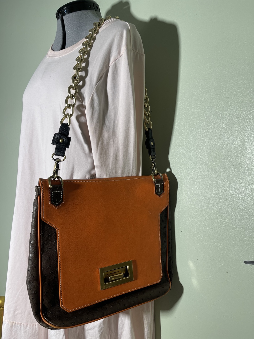 Vintage D'acoma Genuine Leather Shoulder Bag