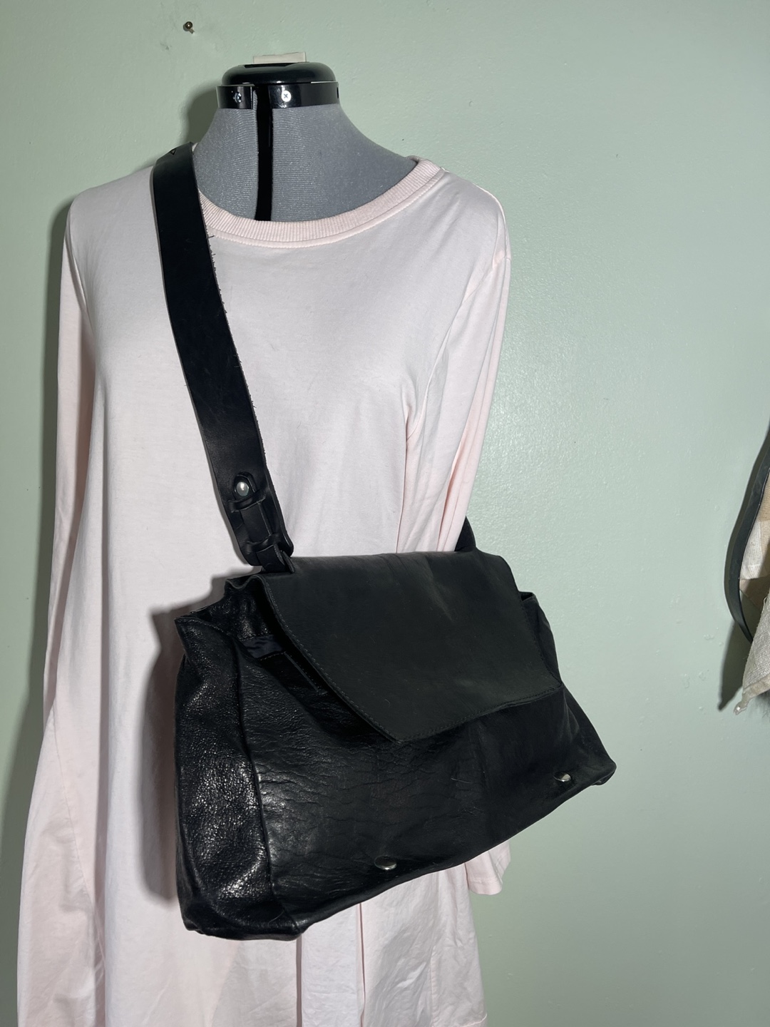 Malloni Black Leather Crossbody Bag - photo 2