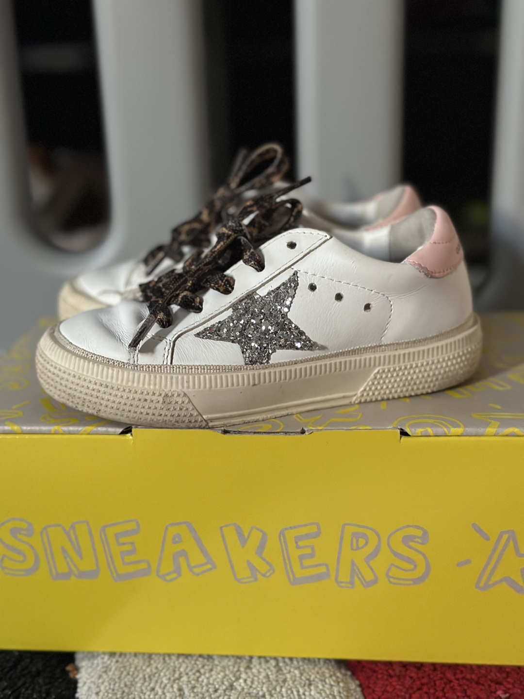 Golden Goose Kids White Leather Sneakers - photo 2