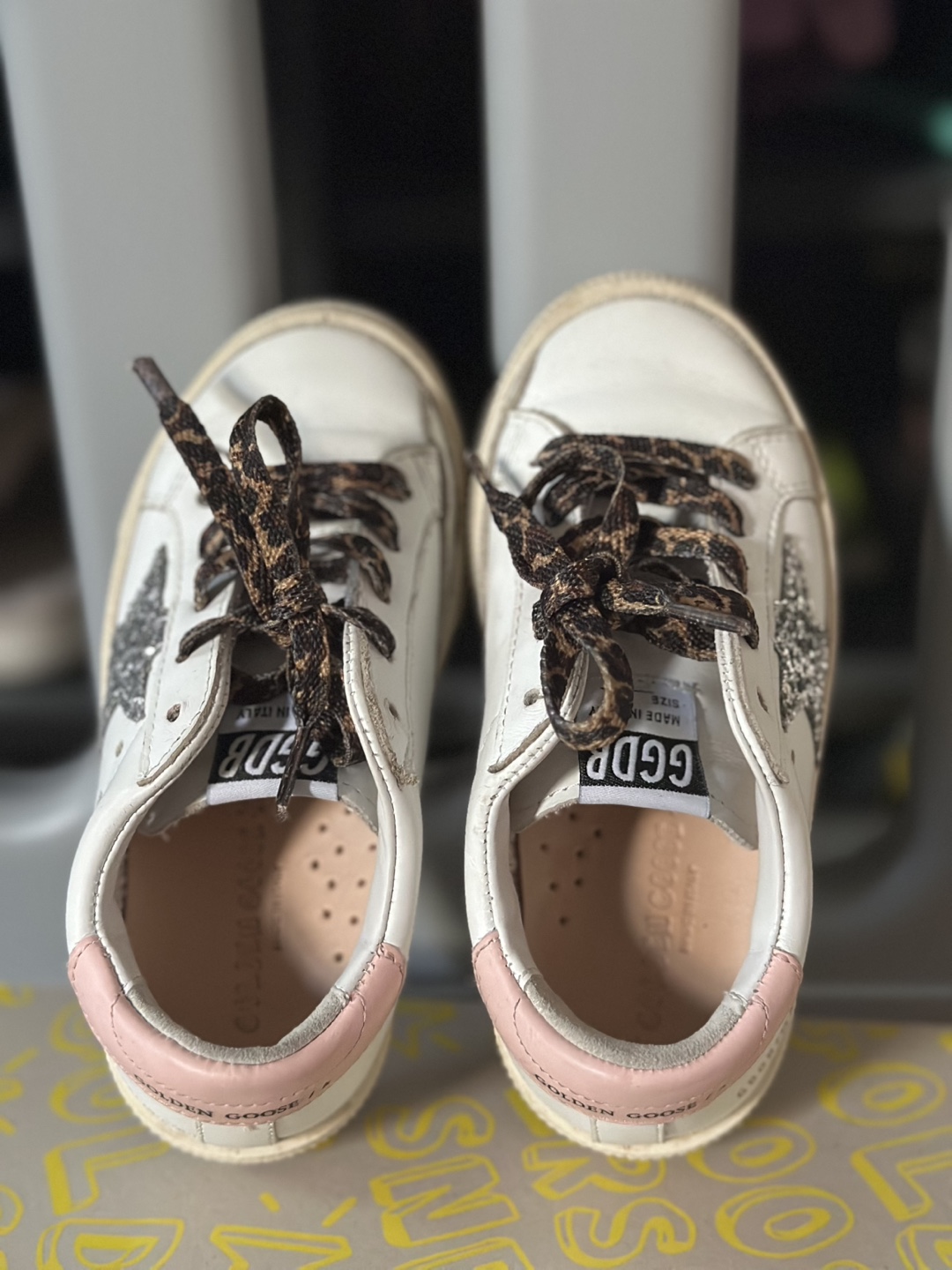 Golden Goose Kids White Leather Sneakers - photo 5