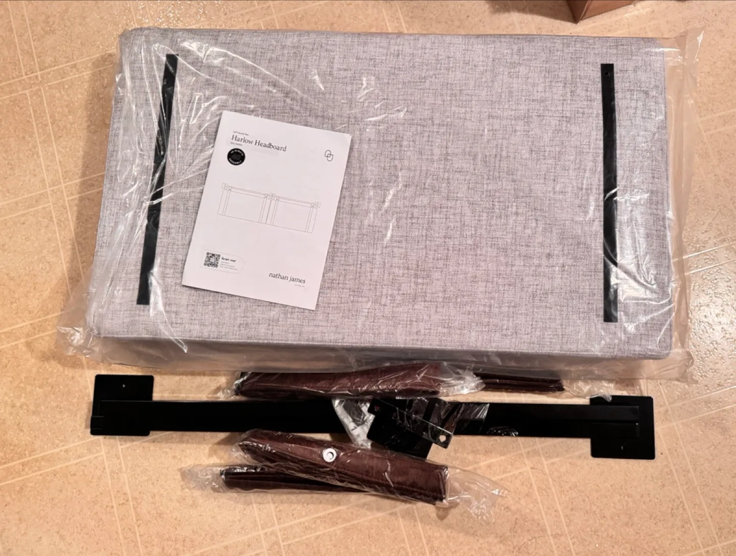 Nathan James Harlow Headboard - Grey - New in Box image indicator(2)