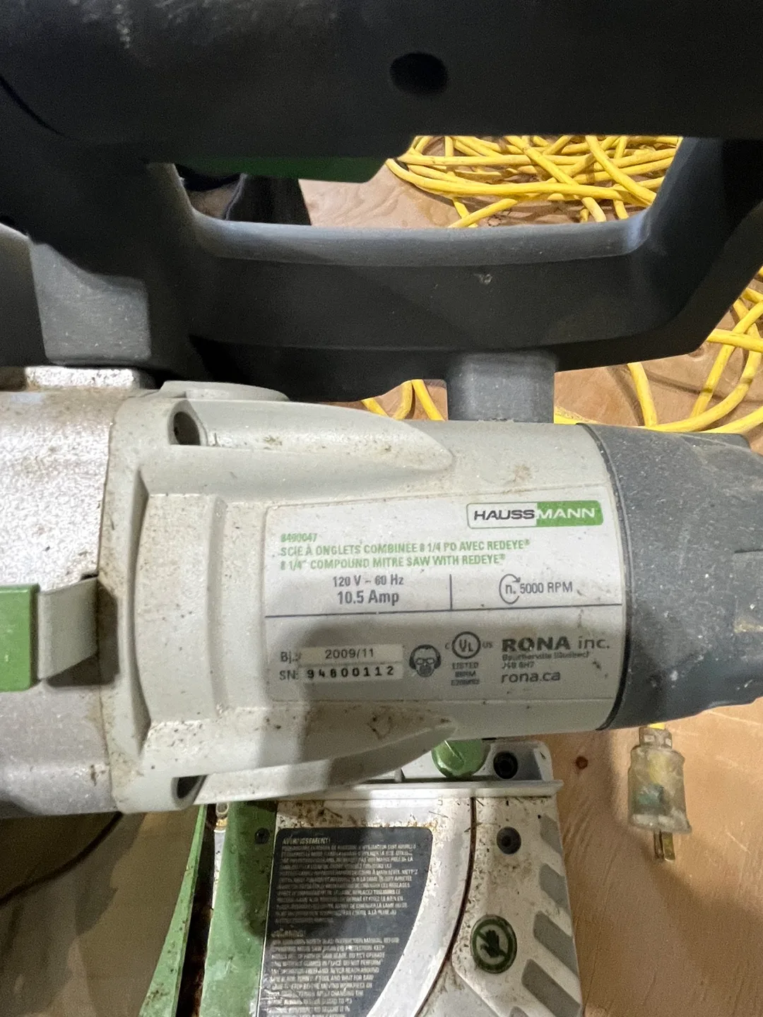 Haussmann 8 1/4-inch Compound Mitre Saw image indicator(2)