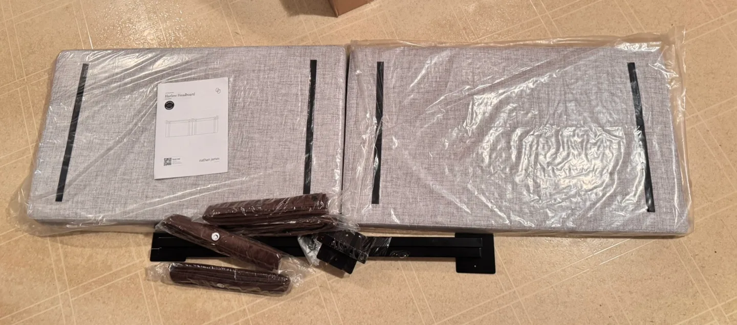 Nathan James Harlow Headboard - Grey - New in Box image indicator(3)