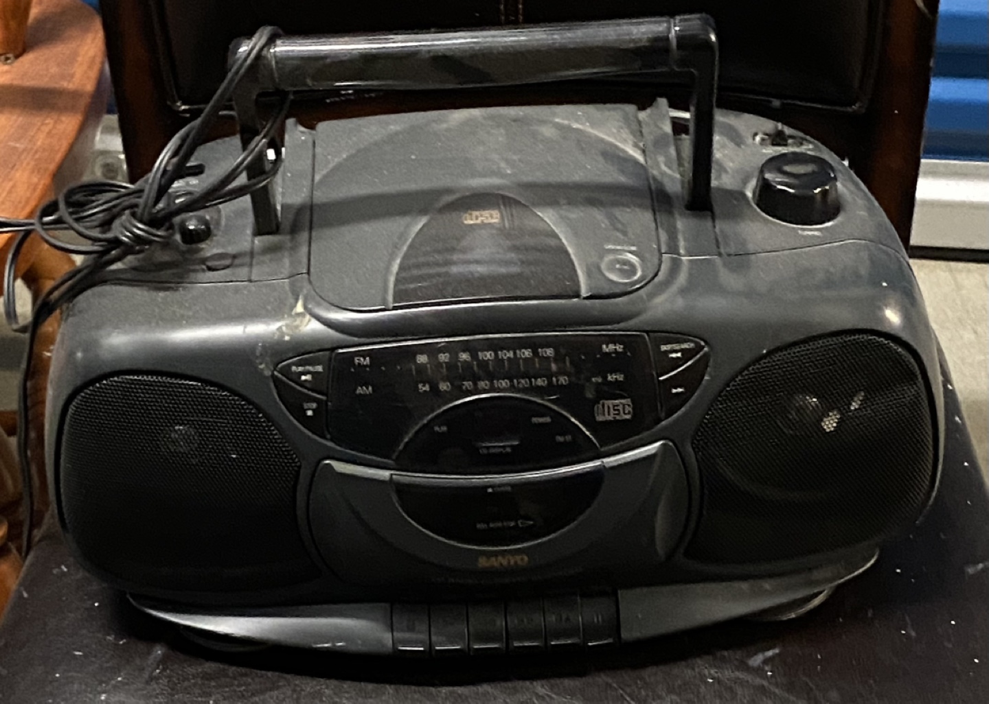 Vintage Sanyo CD Radio Cassette Recorder Boombox
