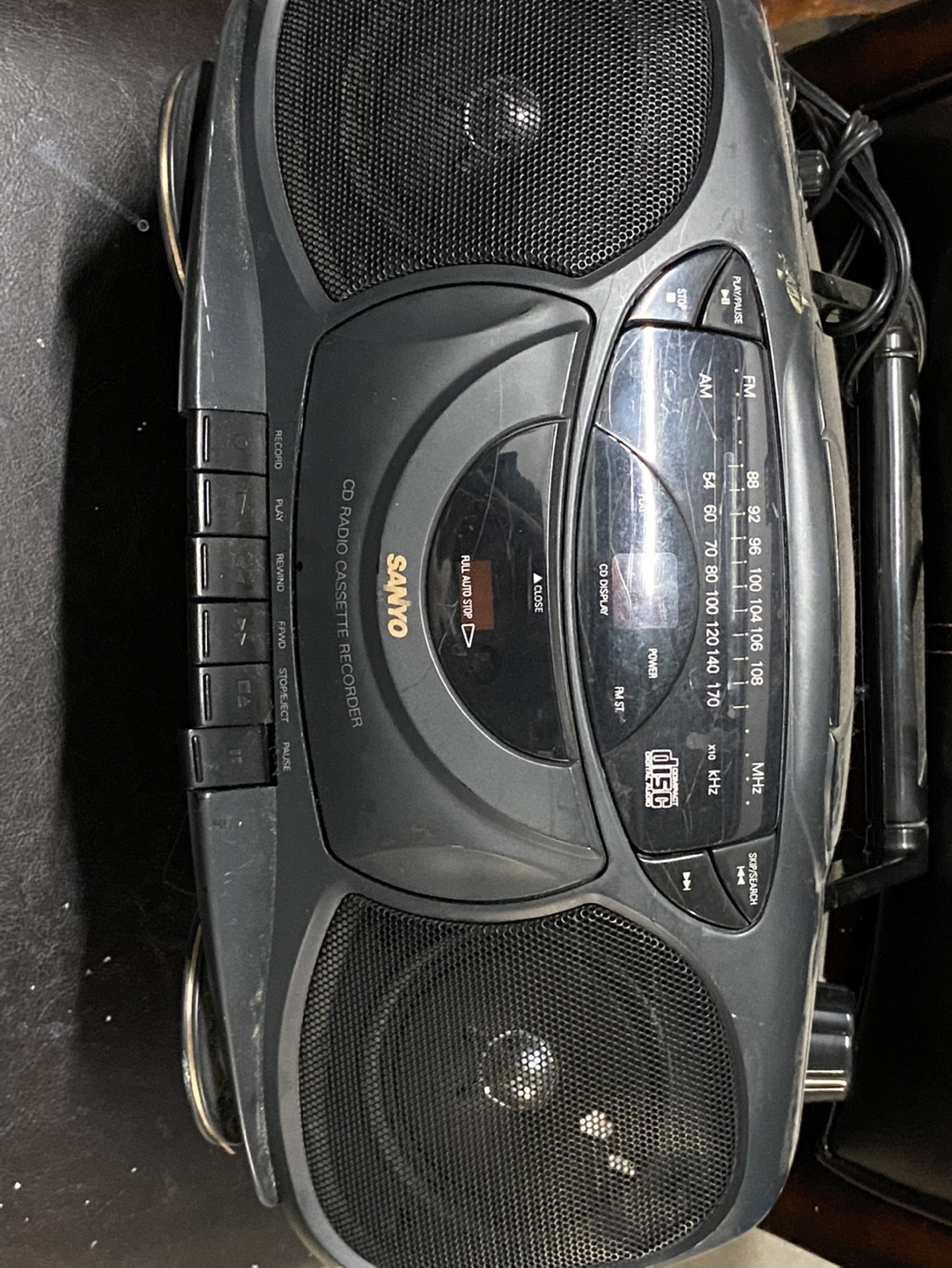 Vintage Sanyo CD Radio Cassette Recorder Boombox - photo 3