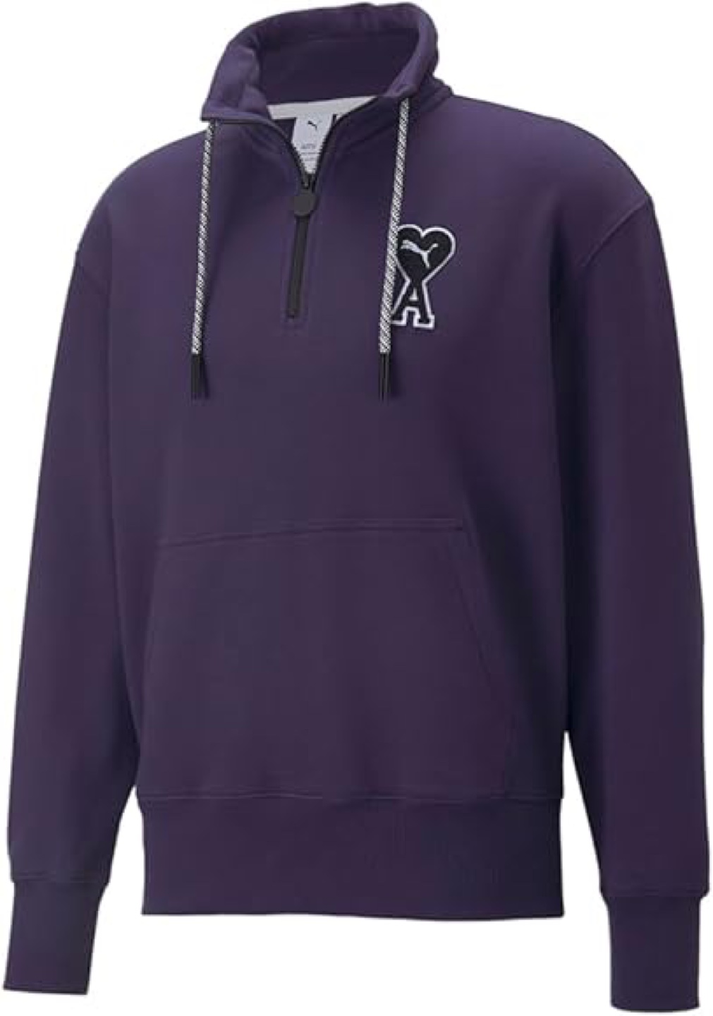 AMI Paris x Puma 1/4 Zip Sweatshirt Purple