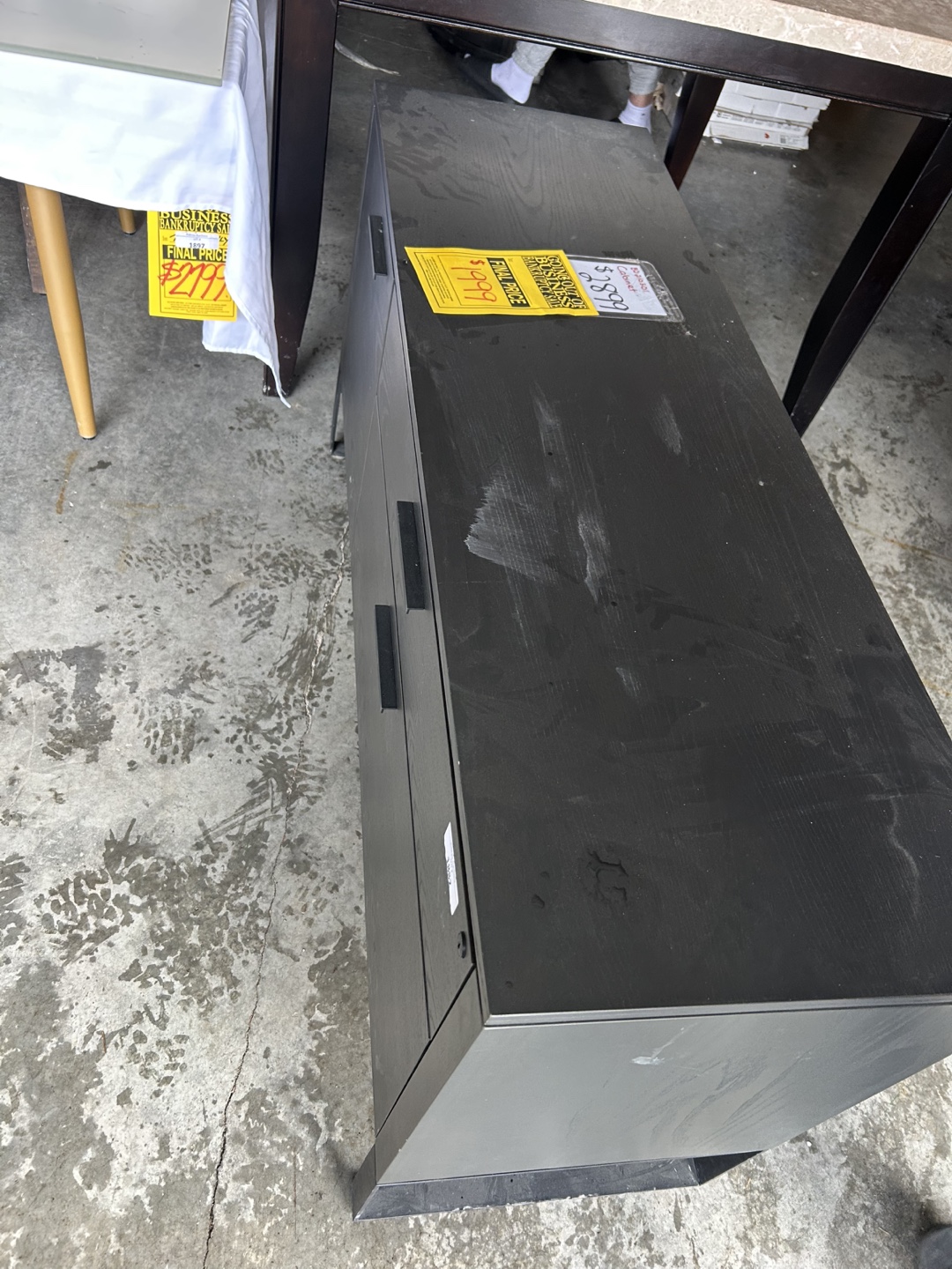 Dark Grey Two-Drawer Lateral File Cabinet