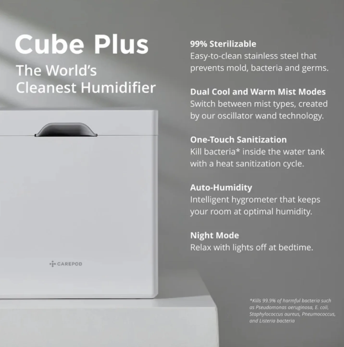 Carepod Cube Plus Humidifier - White image indicator(3)
