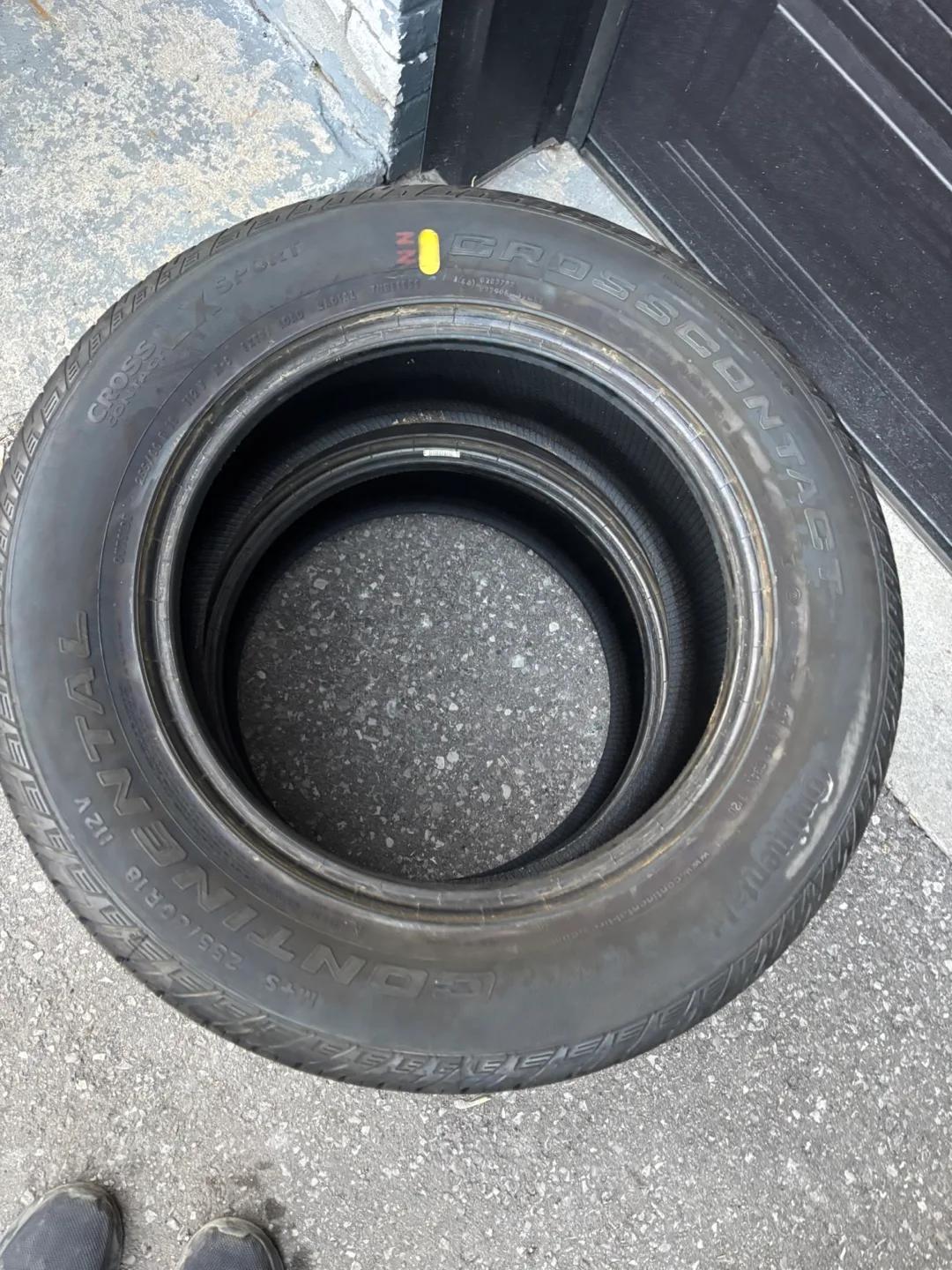 Used Pair 235/55/18 Continental CrossContact Sport Tires image indicator(2)