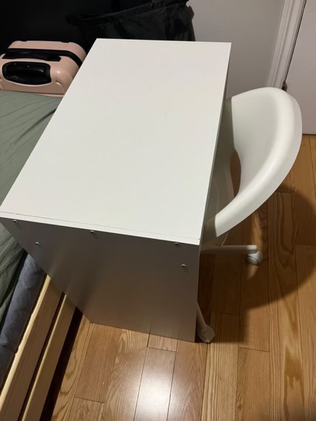 White Desk with Chair