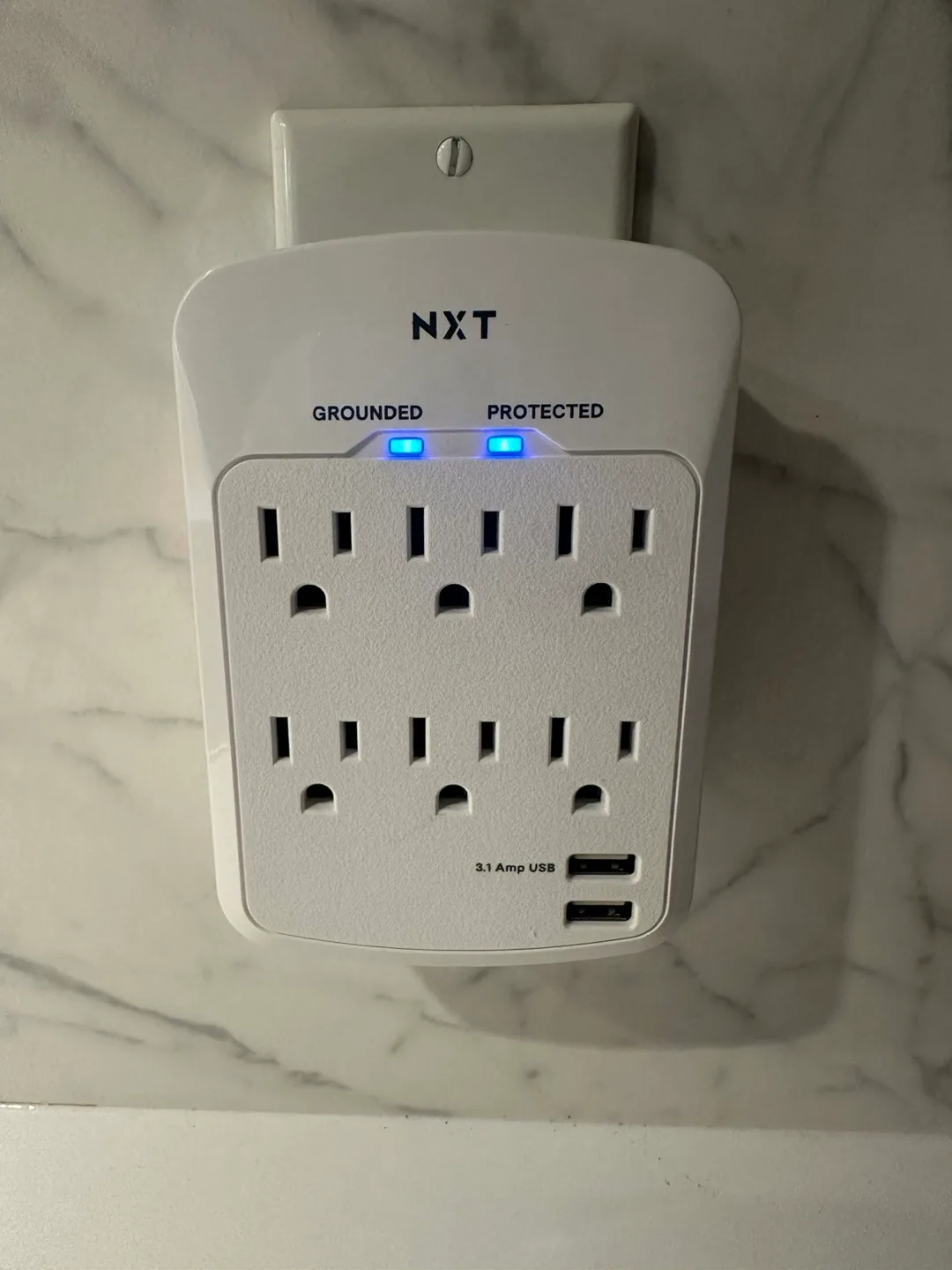 NXT 6 Outlet Surge Protector with 3.1 Amp USB (Set of 2) image indicator(2)