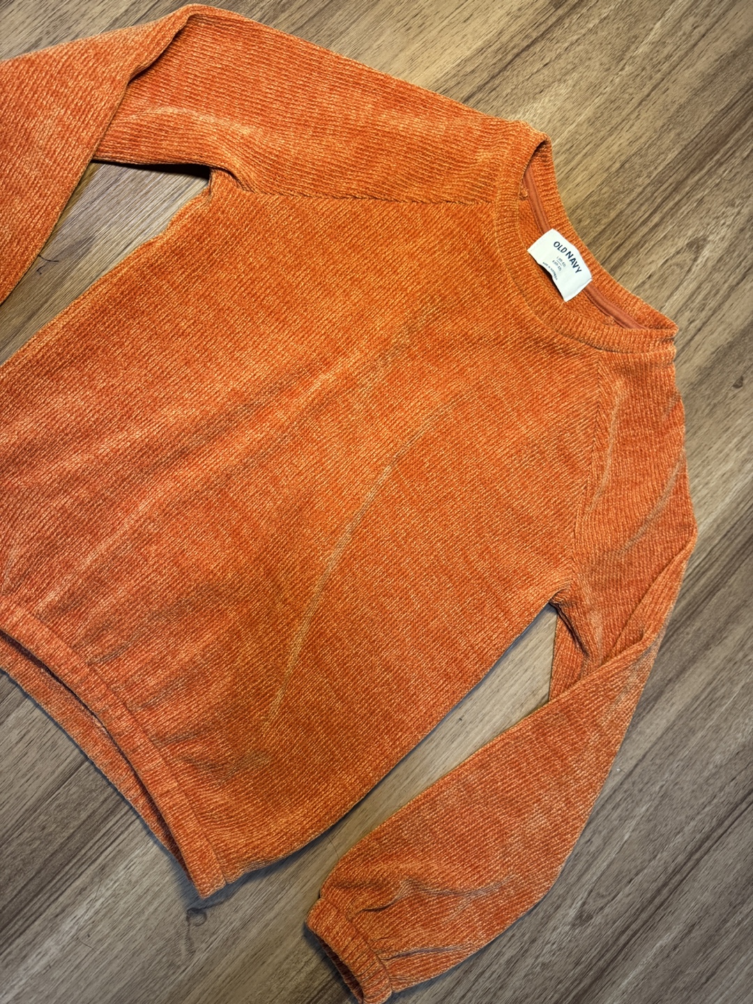 Old Navy Orange Velvet Sweater - photo 2
