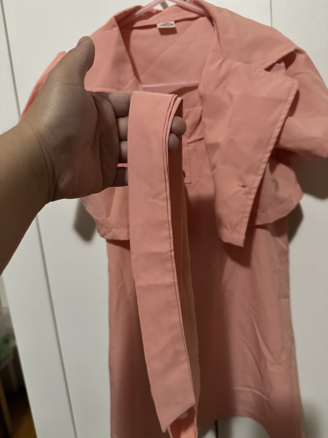 Adorable Peach Two-Piece Dress Set for Girls - photo 3