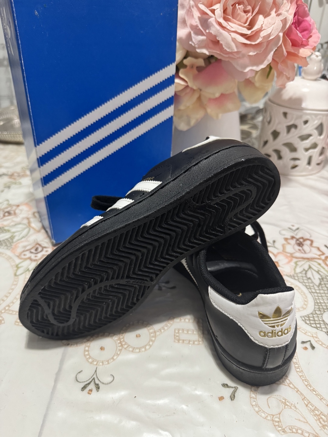 Adidas Stan Smith W Black and White Women's Sneakers - Size US 6 - photo 2