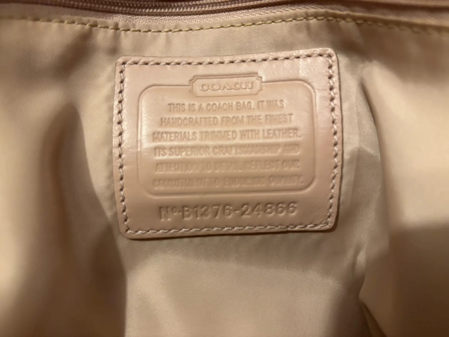 Coach signature color-block nylon tote image indicator(8)