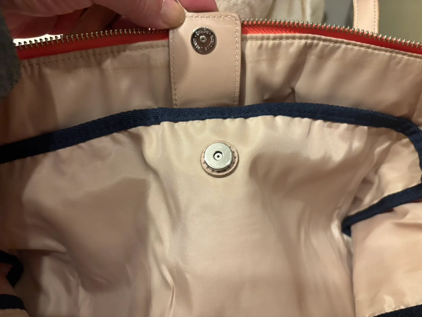 Coach signature color-block nylon tote image indicator(10)