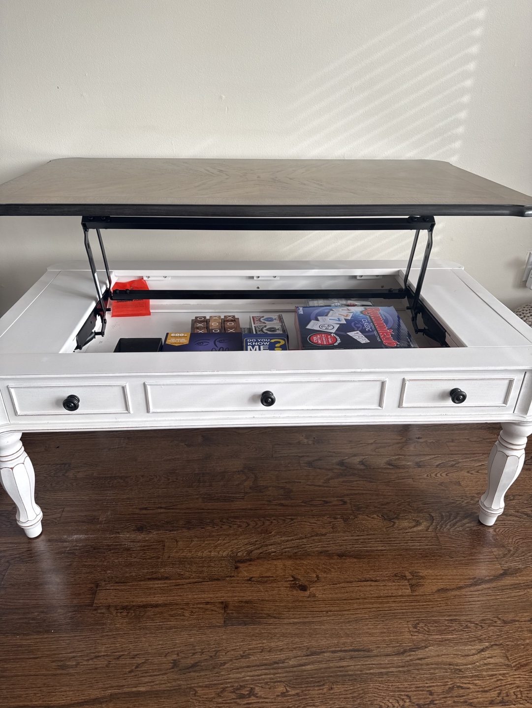 Lift-Top Coffee Table with Storage - photo 3