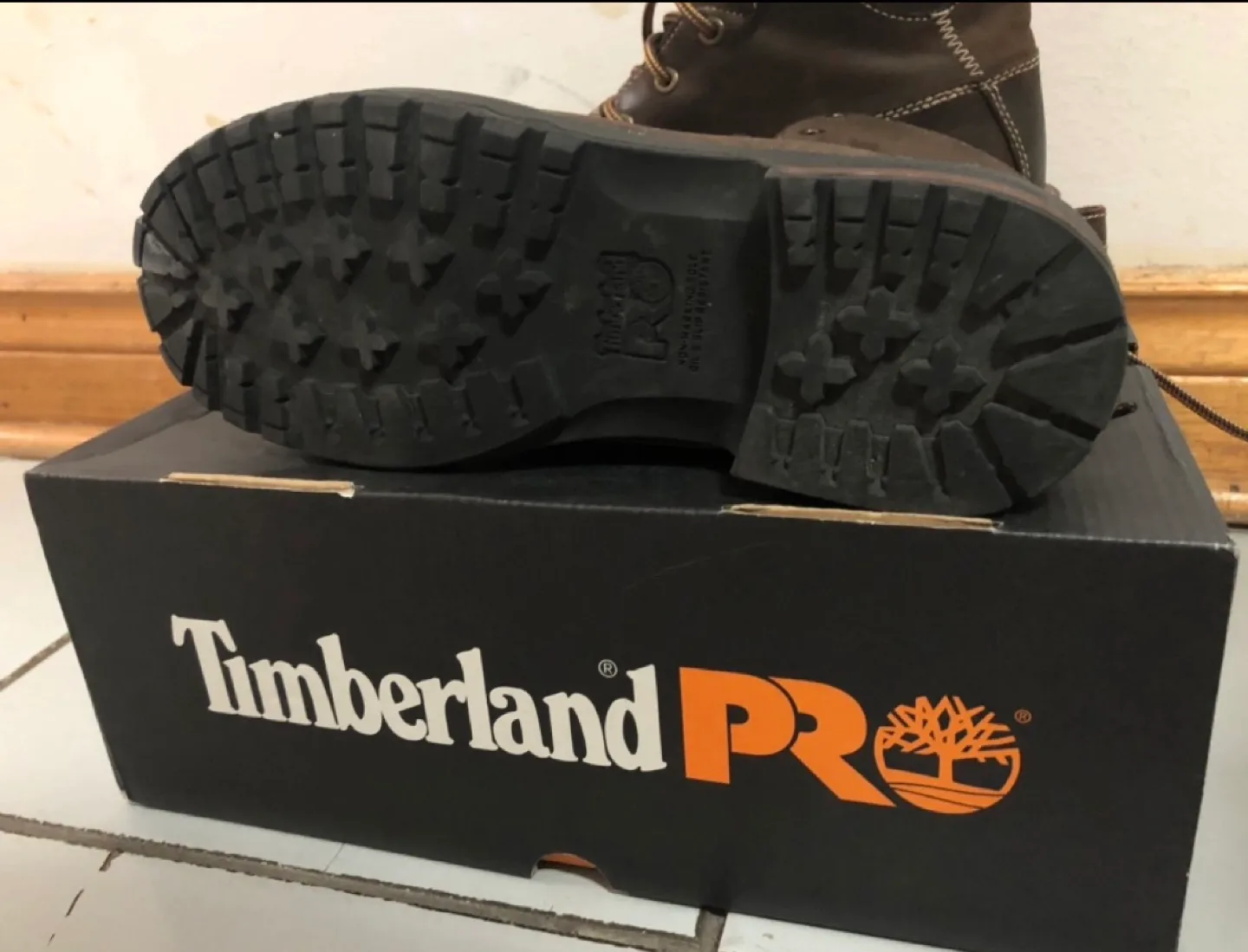 Timberland PRO Women’s Hightower Brown Leather Boots - Size 8 image indicator(3)