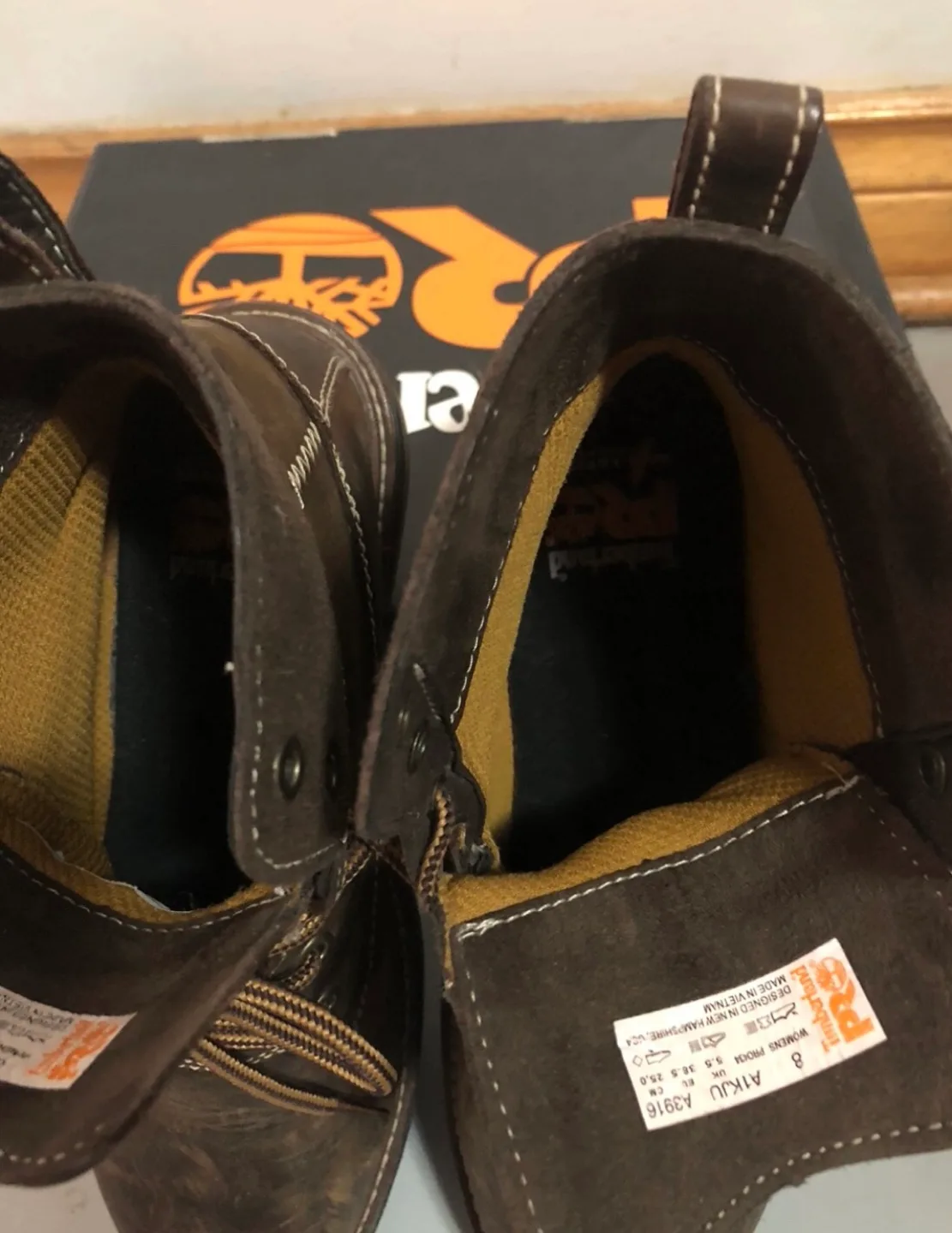 Timberland PRO Women’s Hightower Brown Leather Boots - Size 8 image indicator(5)