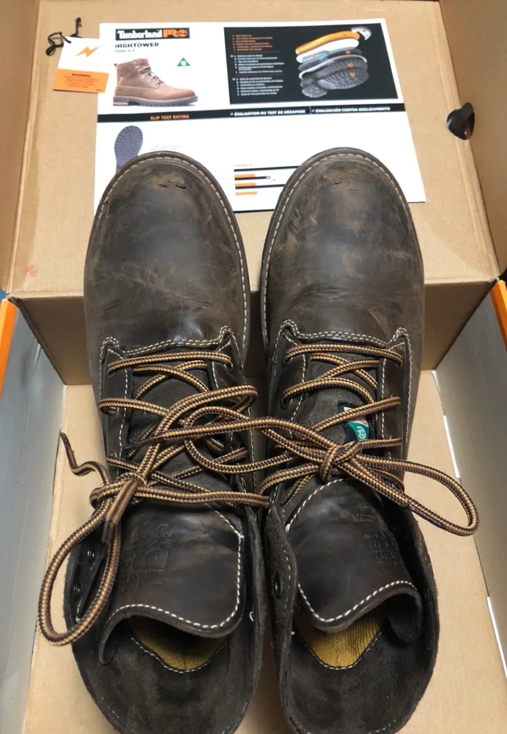 Timberland PRO Women’s Hightower Brown Leather Boots - Size 8 image indicator(4)