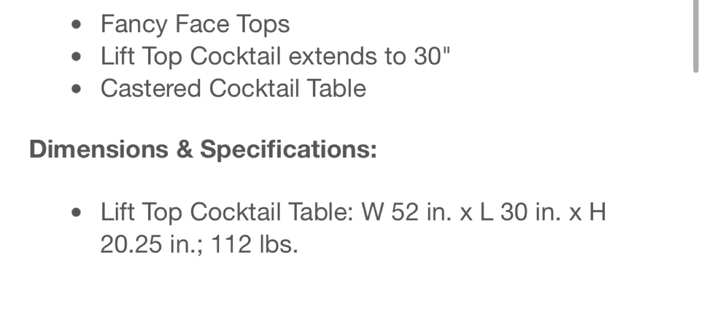 Lift-Top Coffee Table with Storage - photo 4