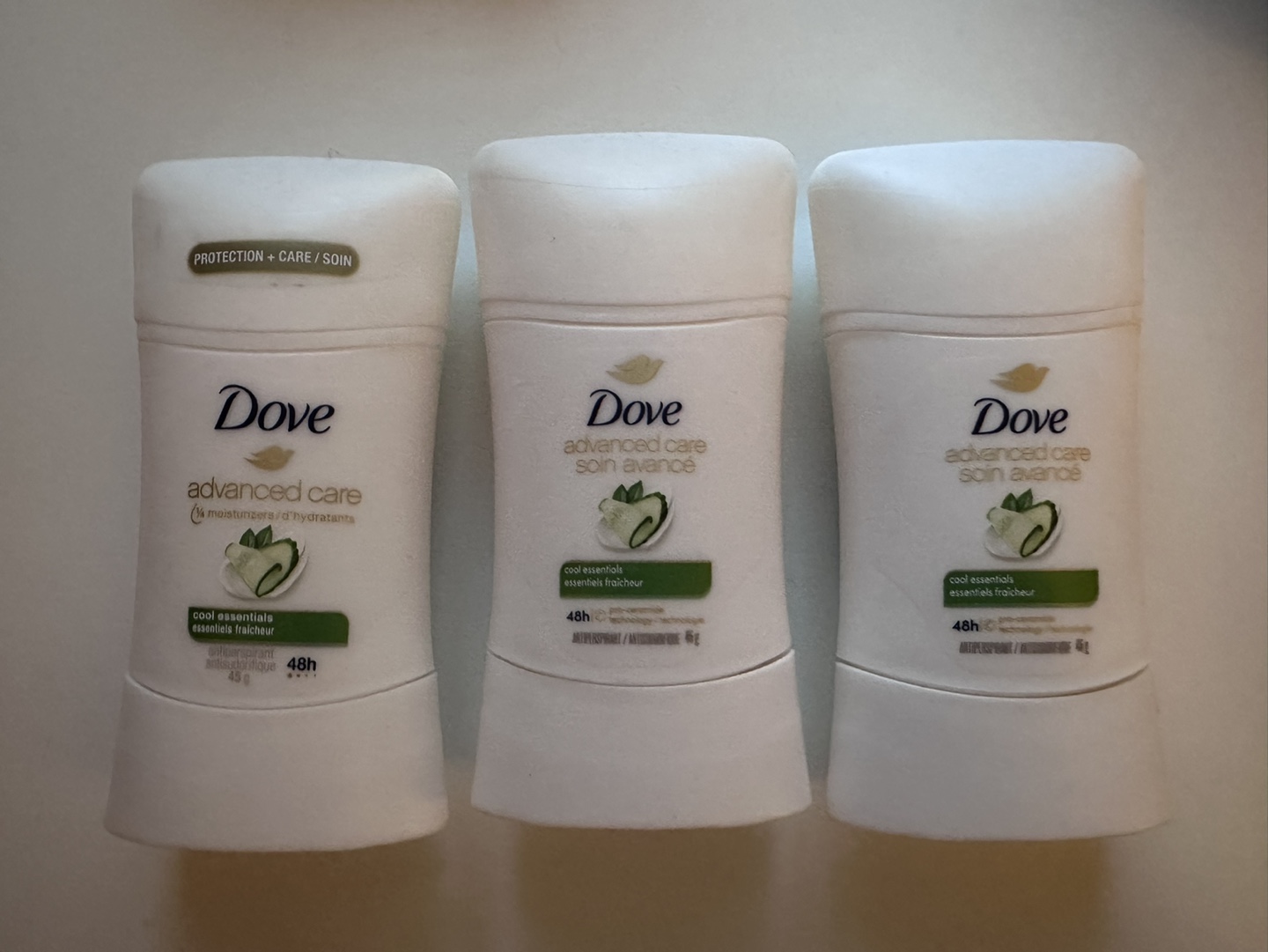 3 Dove Advanced Care Deodorants (Cash only)