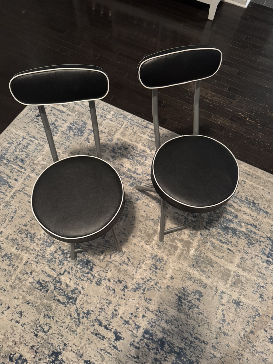 Pair of For Living Portable Folding Stools - photo 2