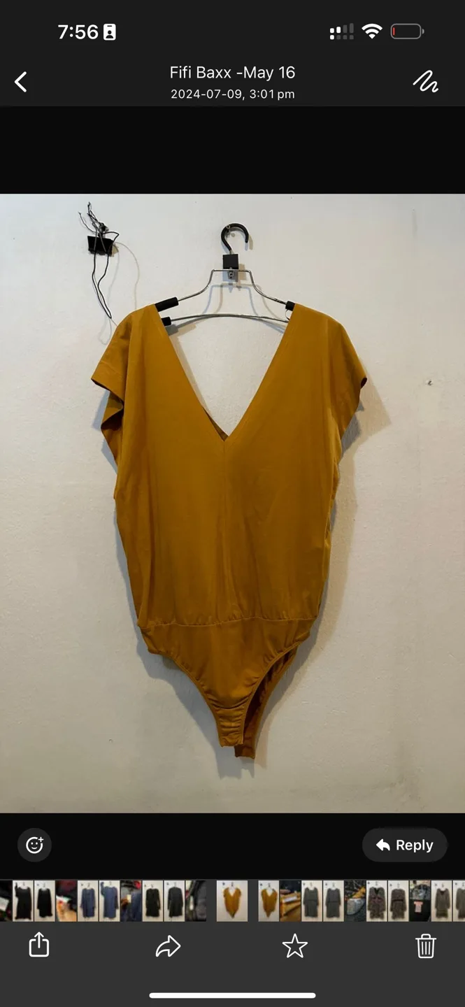 Brand new - never worn  Zara Mustard Yellow Bodysuit image indicator(2)