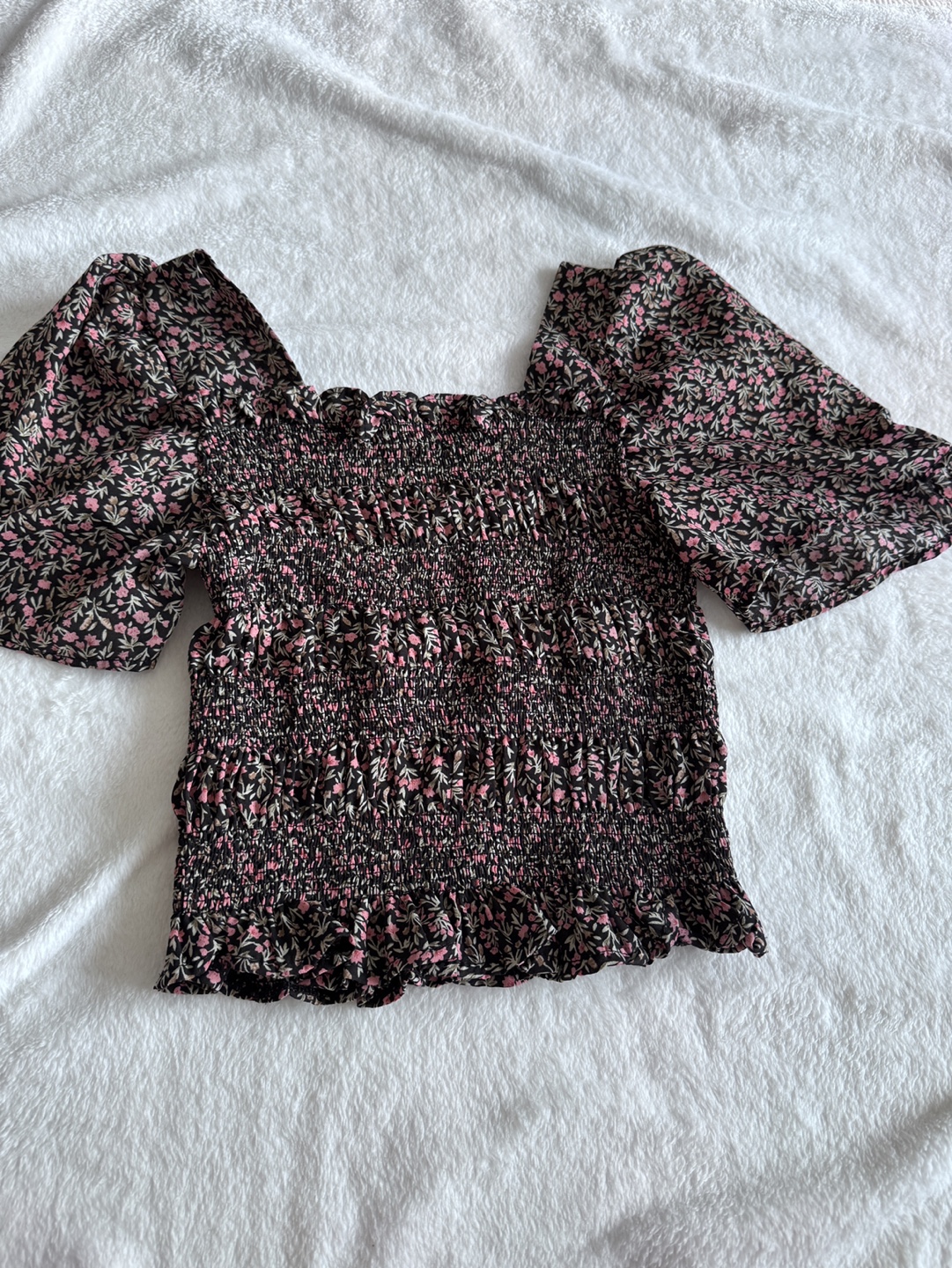 Floral Smocked Blouse