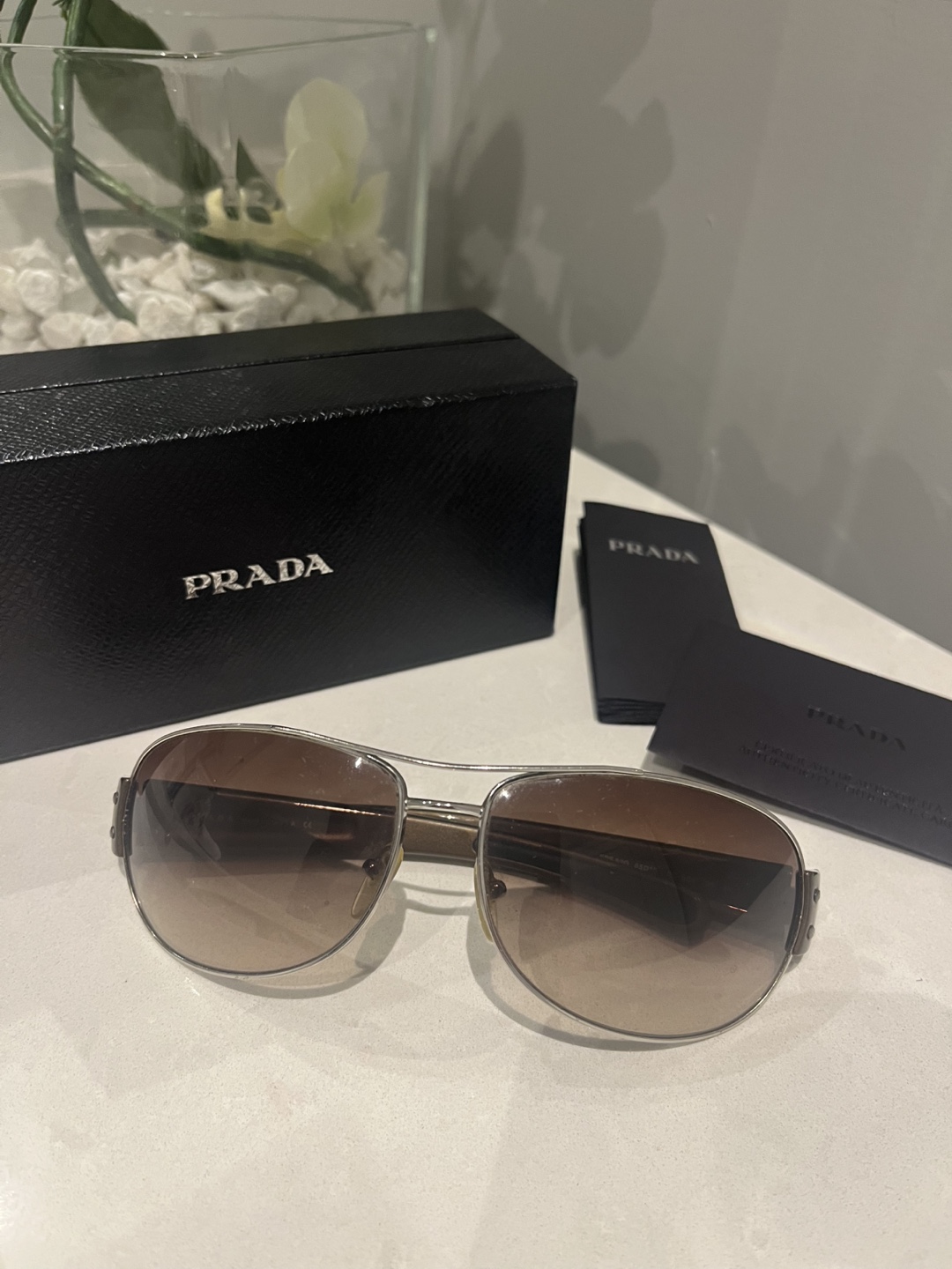 Prada Aviator Sunglasses with Case - photo 2