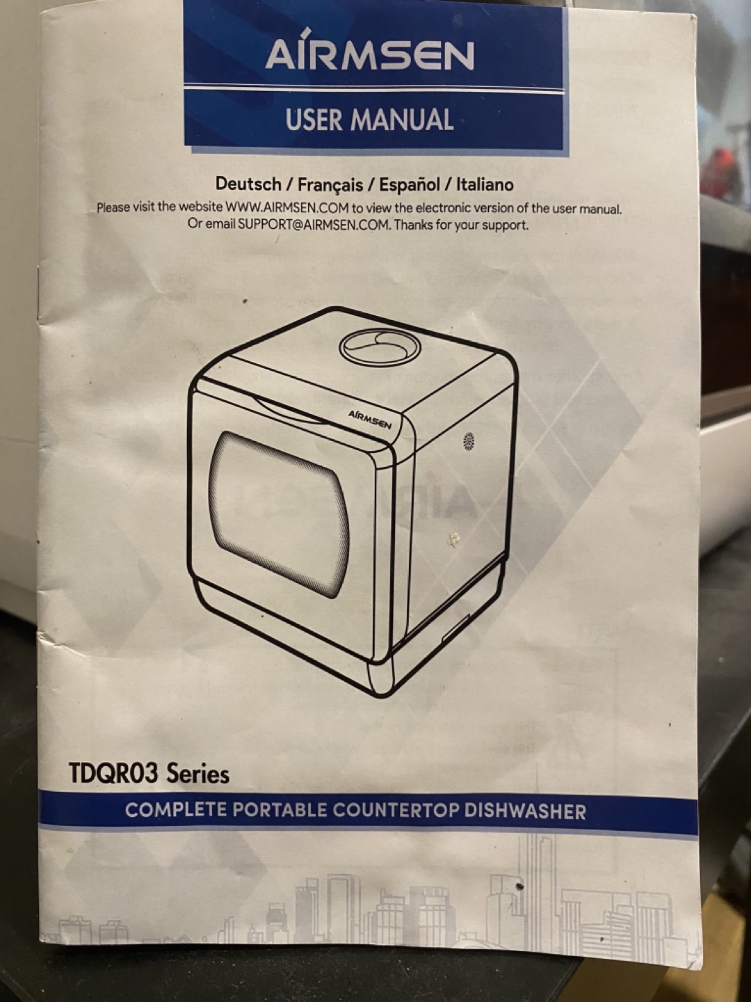 Airmsen TDQR03 Series Portable Countertop Dishwasher - photo 3