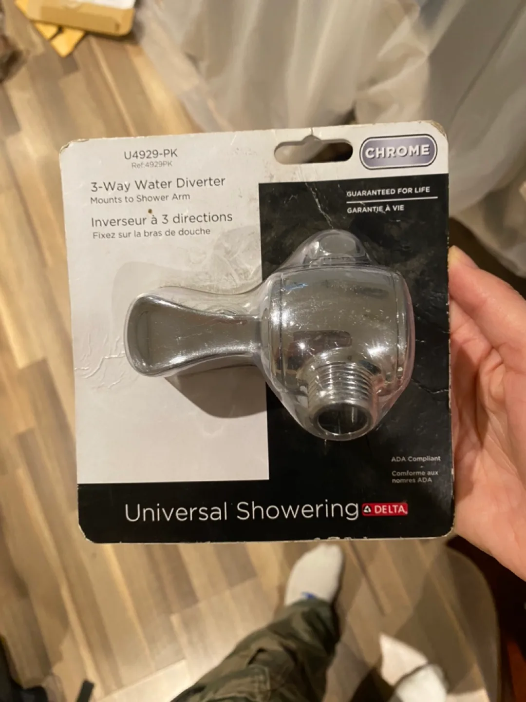 Delta 3-Way Chrome Shower Arm Diverter image indicator(2)