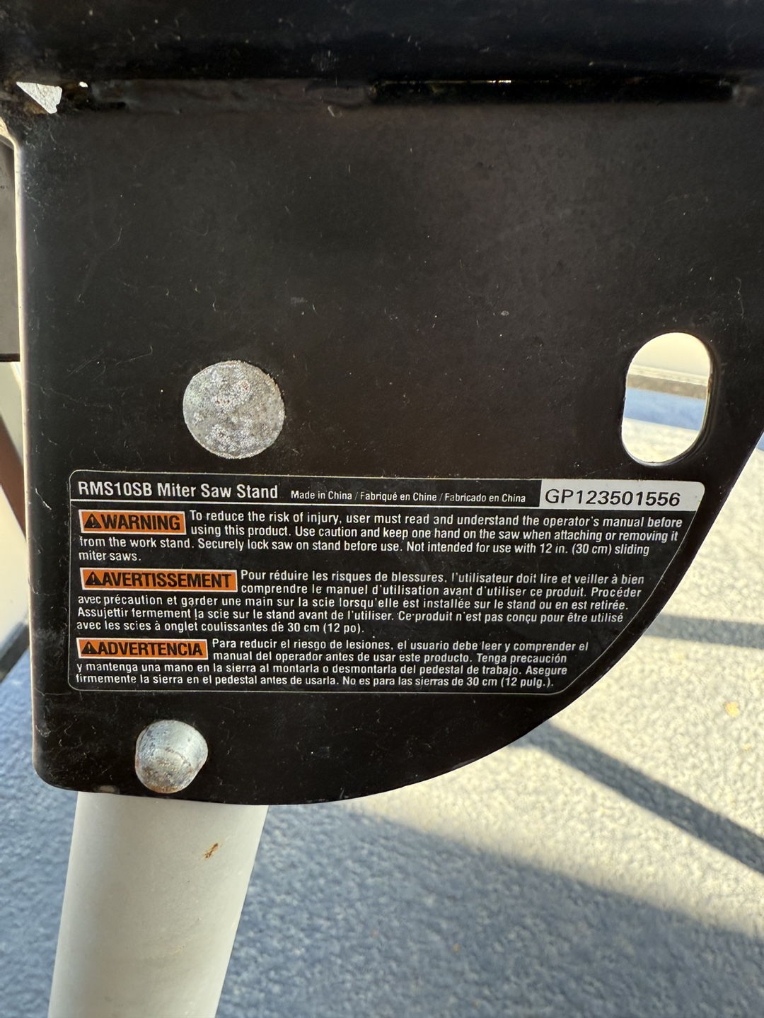 Ryobi RMS10SB Mitre Saw Stand - photo 5