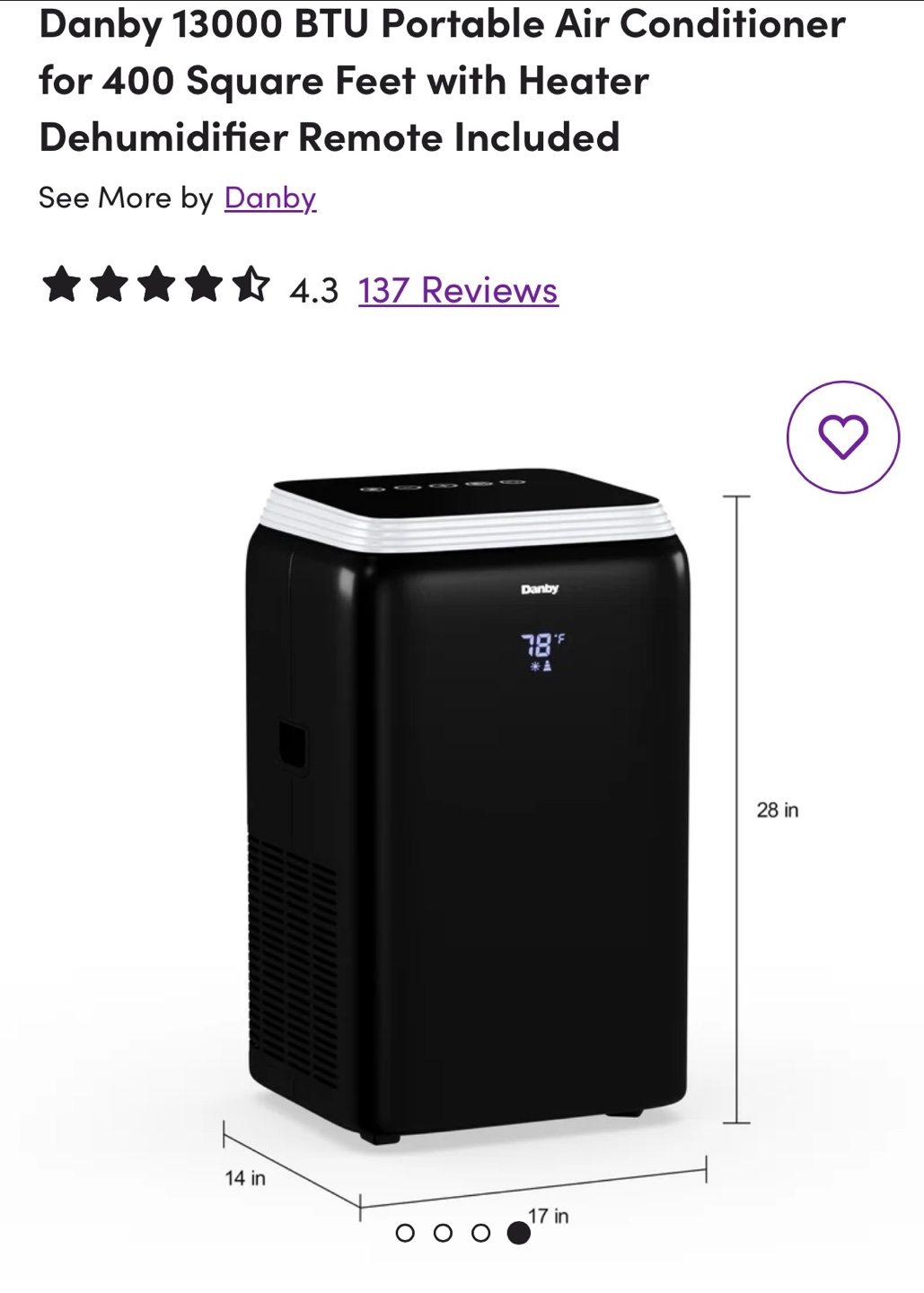 Danby Portable Air Conditioner