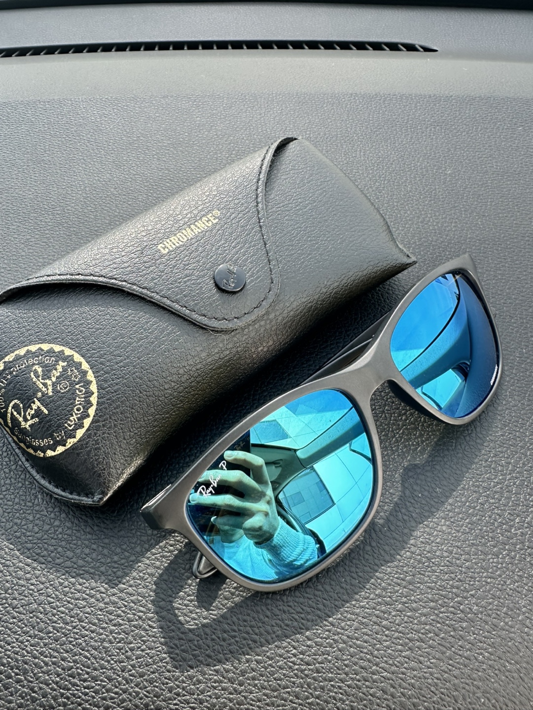 Ray-Ban RB4330-CH Sunglasses - polarised, Blue Chromance Lenses