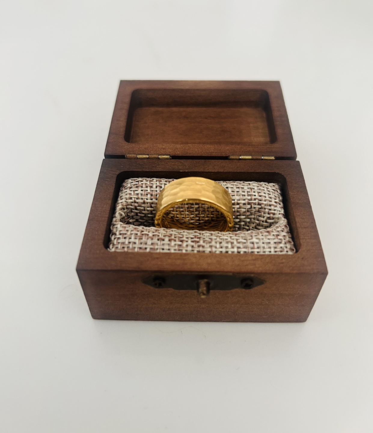 Tungsten Wedding Ring for Men in Wooden Box(Original Price $640)