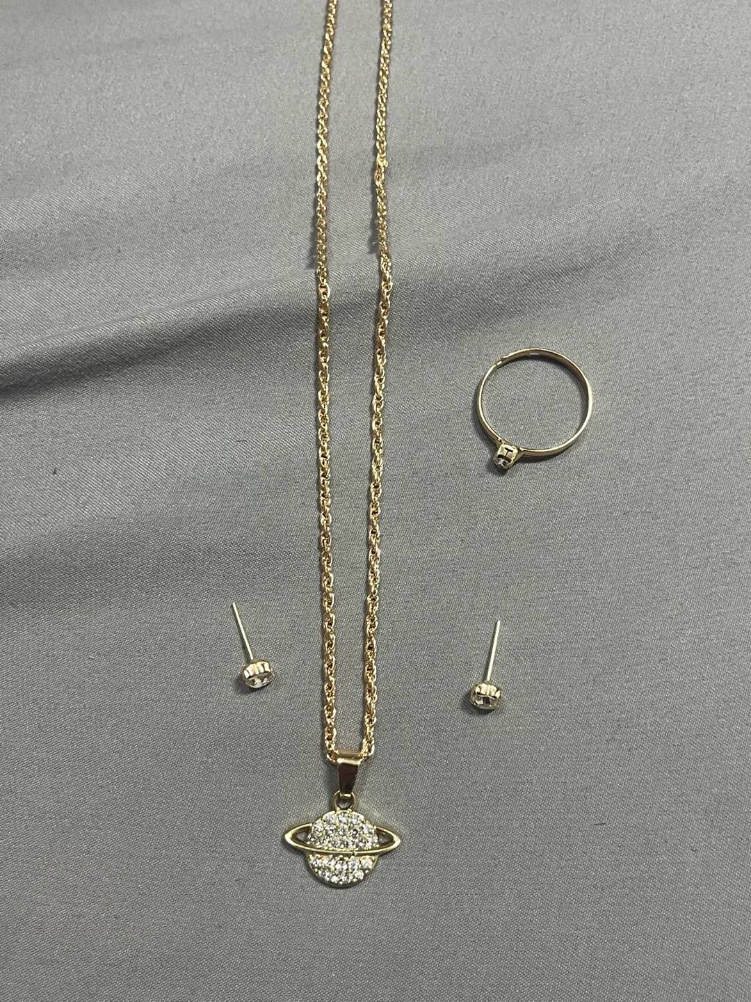 Planet Necklace, Ring, and Earrings Set image indicator(2)