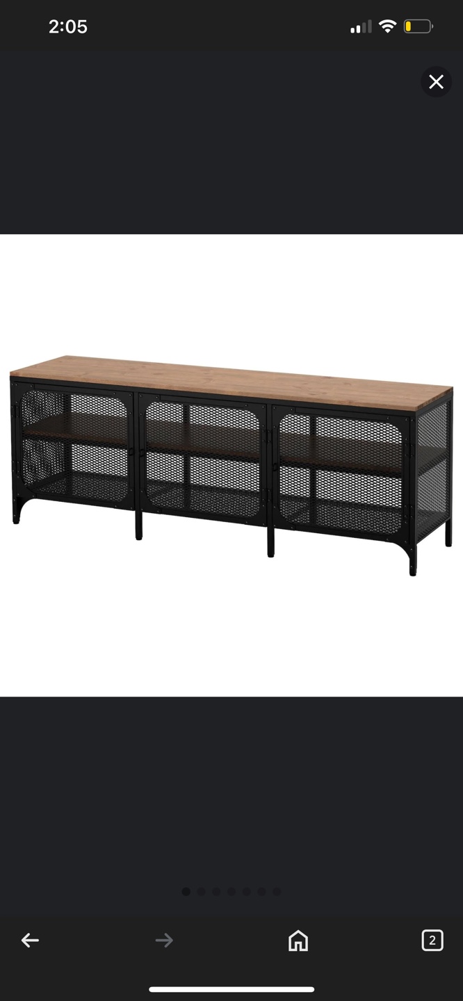 IKEA FJÄLLBO TV Bench - White painted cabinet - photo 2