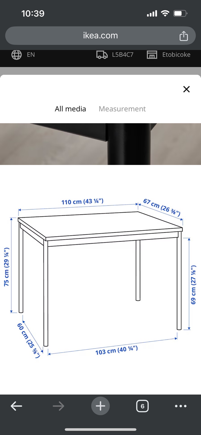 IKEA NORDEN Black Table - photo 5