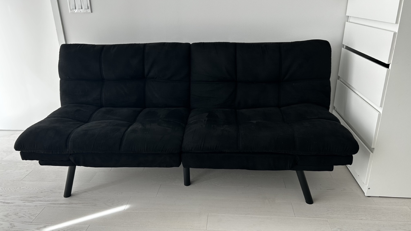 Black Futon Sofa Bed - photo 3