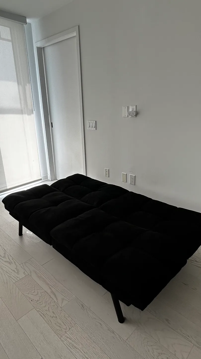 Black Futon Sofa Bed thumbnail
