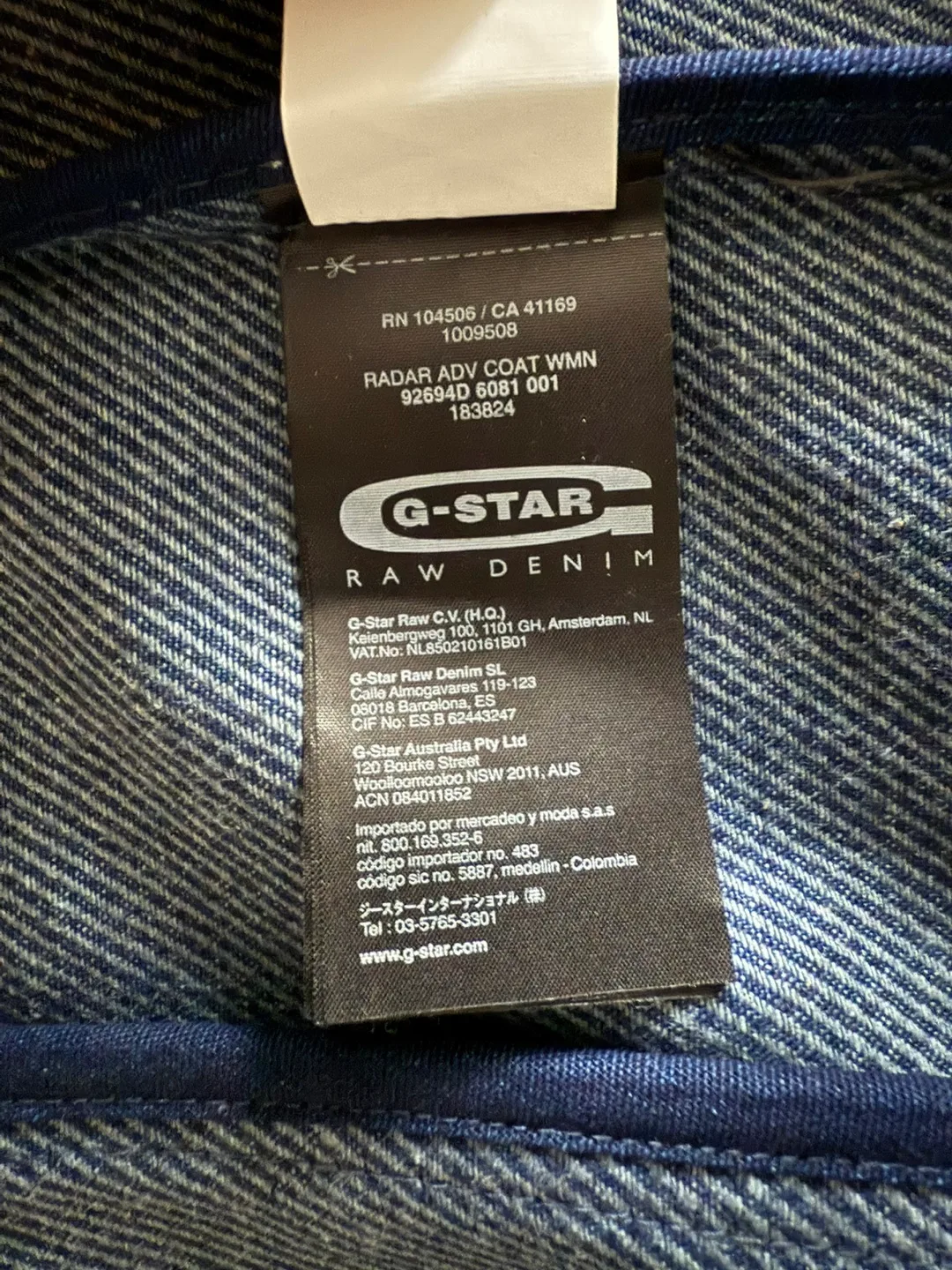 🔆NWT G-Star Raw Denim trench image indicator(9)