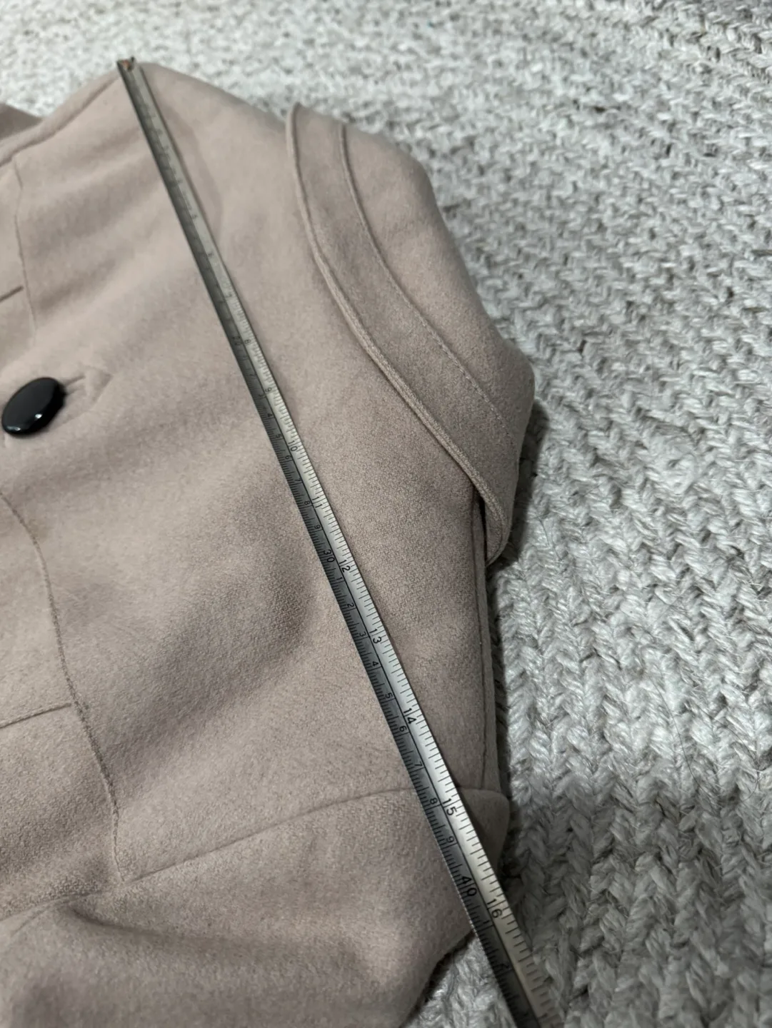 Topshop Beige A-line Peacoat image indicator(6)