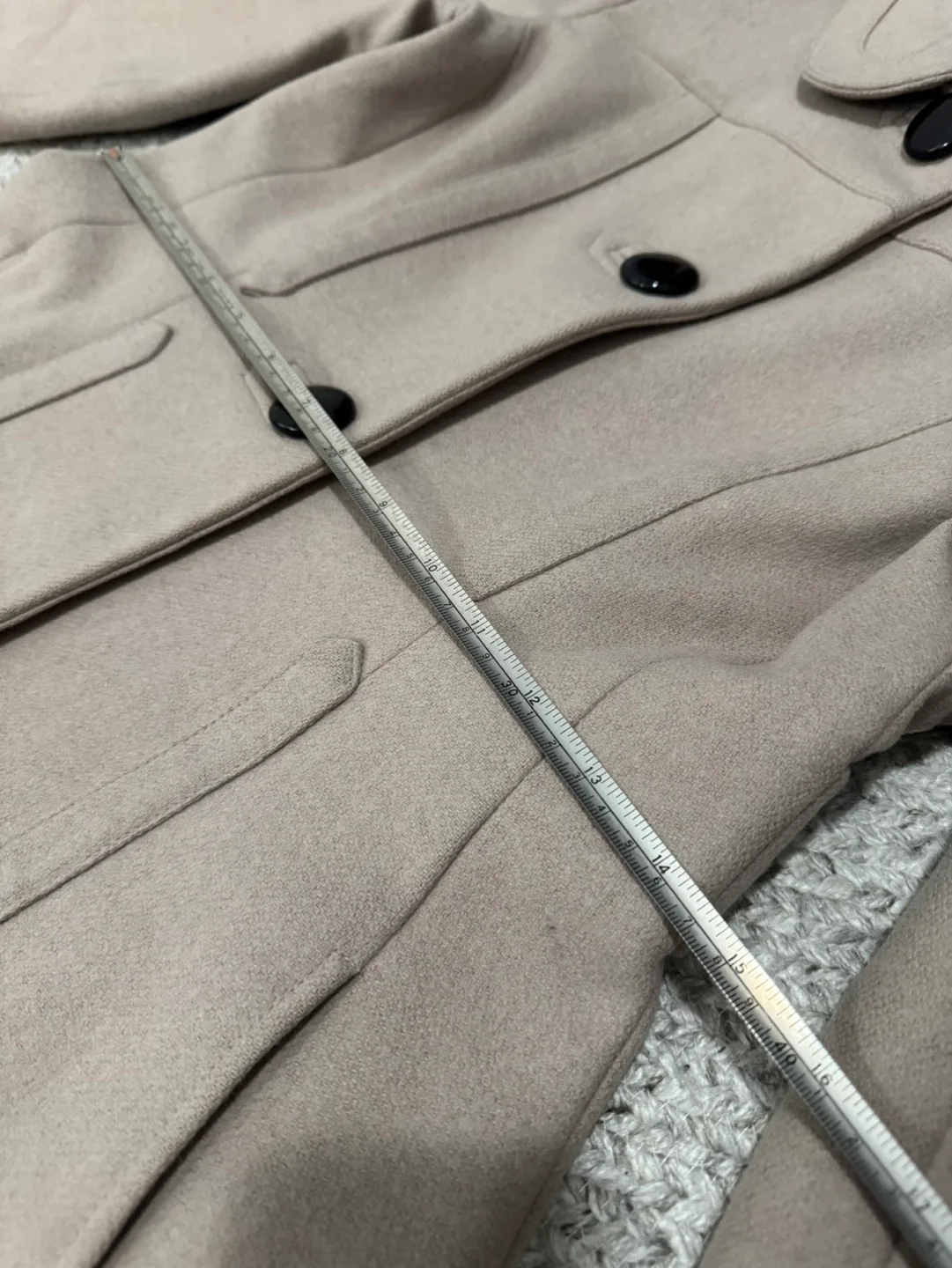 Topshop Beige A-line Peacoat image indicator(3)