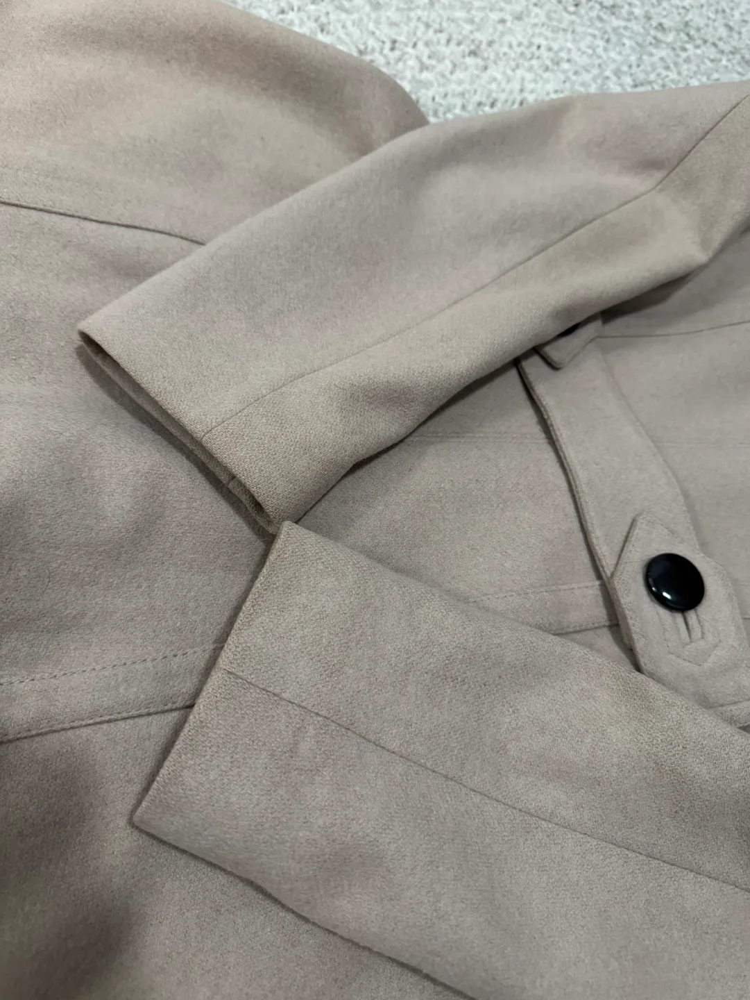 Topshop Beige A-line Peacoat image indicator(7)