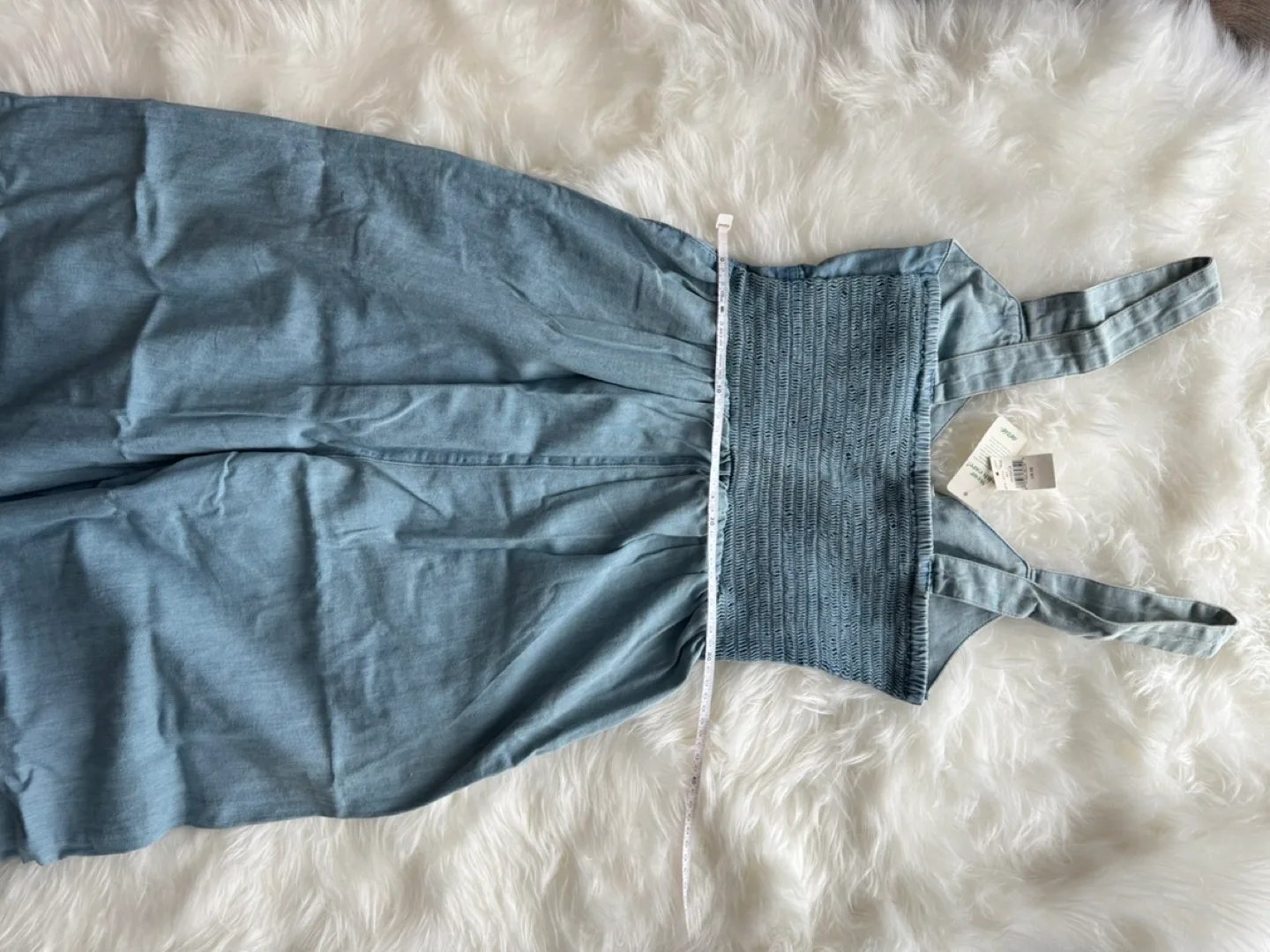 Aerie Light Wash Denim Jumpsuit Size XS image indicator(5)