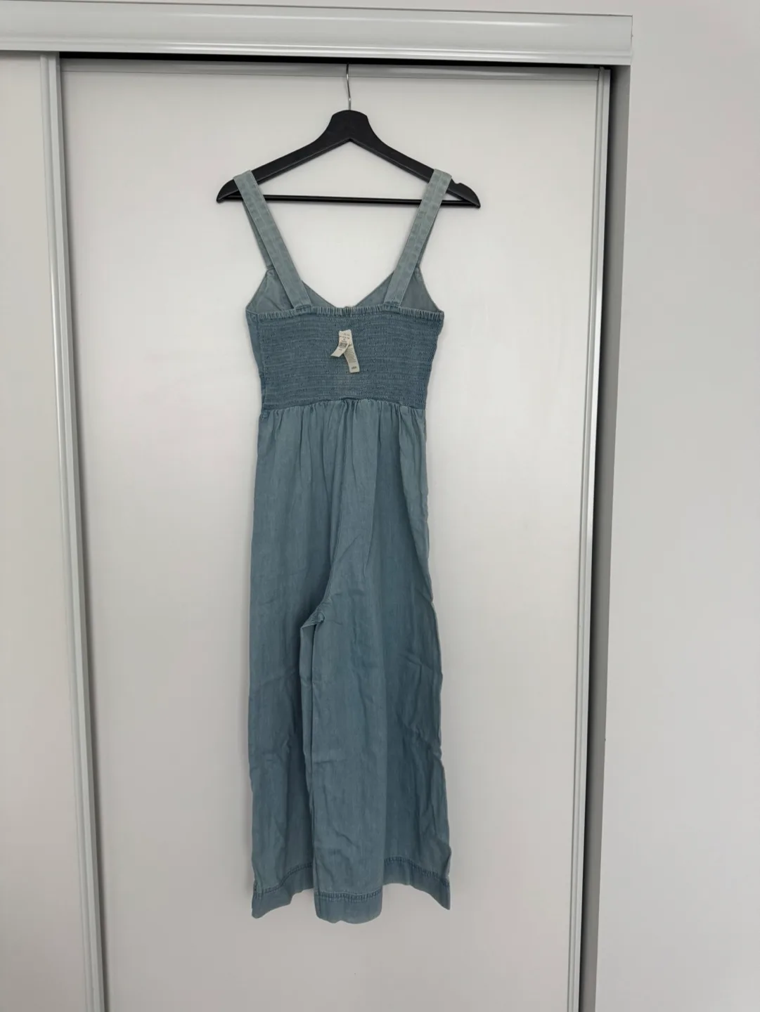 Aerie Light Wash Denim Jumpsuit Size XS image indicator(2)