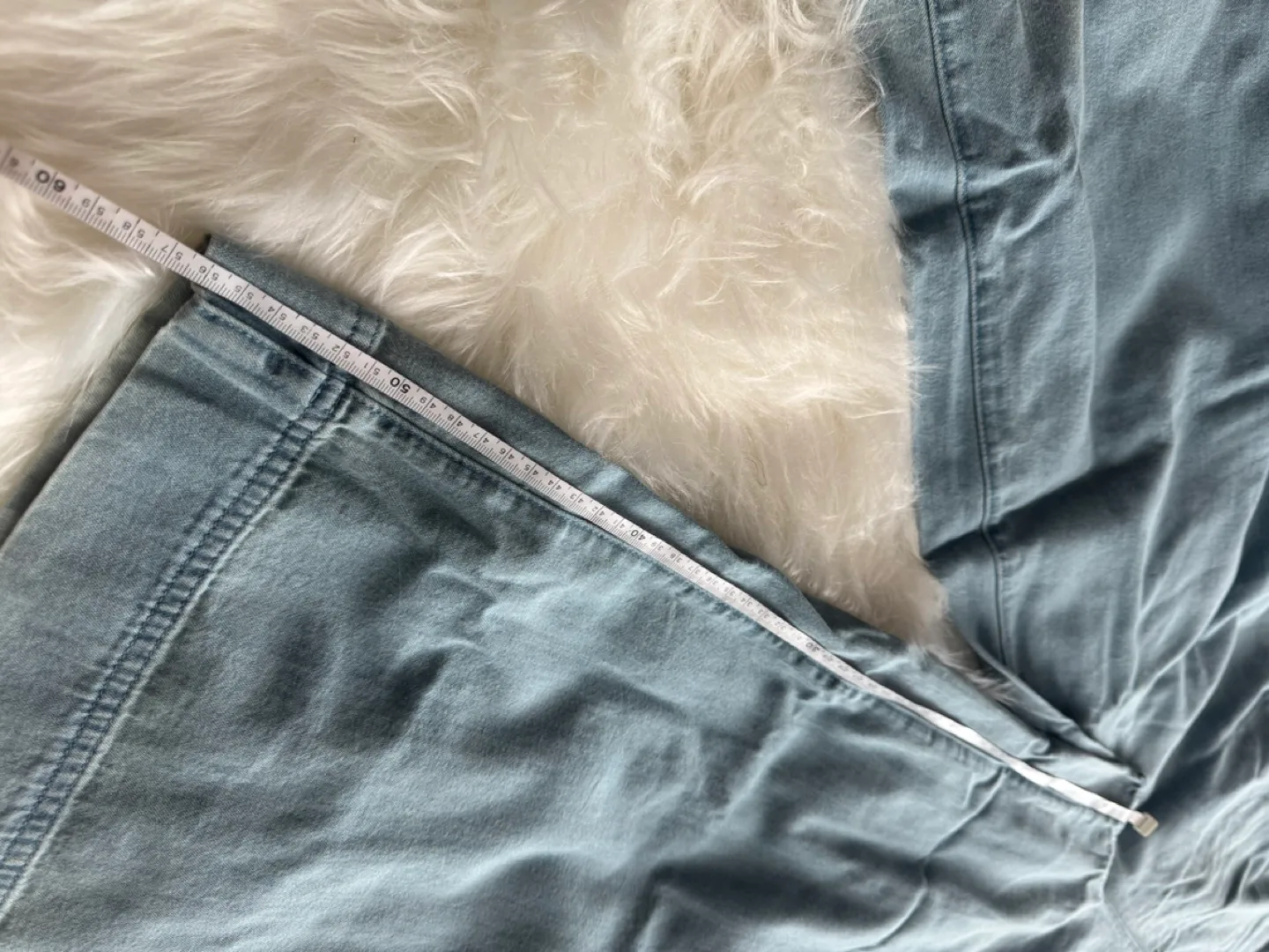 Aerie Light Wash Denim Jumpsuit Size XS image indicator(8)