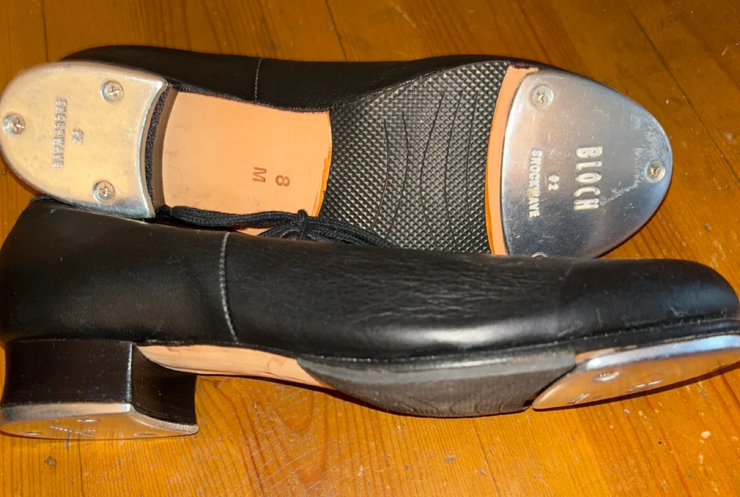 Bloch Women's Black Leather Tap Shoes Size 8M image indicator(3)